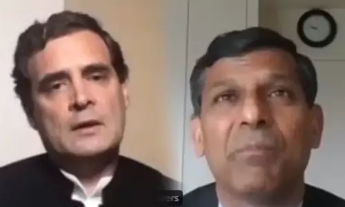 దేశంలోని పేదలను ఆడుకోవాలంటే 65 వేల కోట్ల రూపాయలు అవసరం : రాహుల్ గాంధీ తో  రఘురామ్ రాజన్