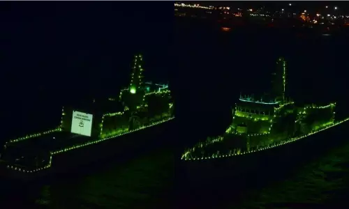 కోవిడ్ వారియర్స్కు ఇండియన్ కోస్ట్ గార్డ్ సెల్యూట్ కోవిడ్ వారియర్స్కు ఇండియన్ కోస్ట్ గార్డ్ సెల్యూట్