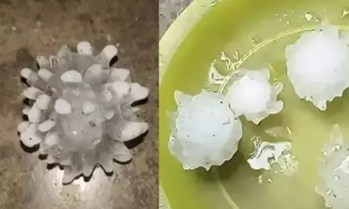 అద్భుతం ... కరోనా రూపంలో వడగళ్ల వాన