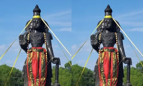 అమెరికాలో కొలువుదీరిన హనుమాన్ విగ్రహం