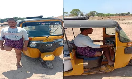 Inspired story auto driver: మనోధైర్యంతో అడుగు ముందుకు...