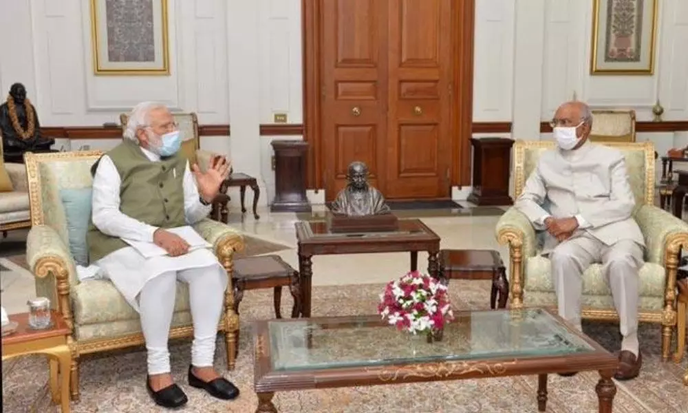 PM Narendra Modi meet Ramnath Kovid: రాష్ట్రపతితో ప్రధాని మోదీ భేటీ