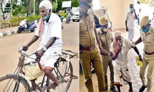 Old Man Cycle Ride in Tamilnadu: సర్టిఫికెట్ కోసం 70 కిమీ సైకిల్ తొక్కిన 73 ఏళ్ల వృద్ధుడు!