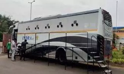 Indra Buses Turns as Sanjivini: ఇంద్రలో కరోనా వైద్య పరీక్షలు!