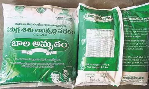 Corruption in Adilabad ICDS: పశువుల దాణాగా మారుతున్నబాలామృతం