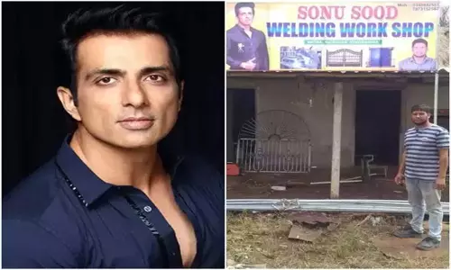 Sonu Sood Welding Work Shop: పొందిన సహాయానికి కృతజ్ఞత చూపించాడు!