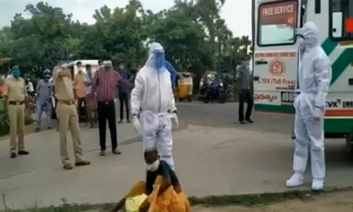 Old woman infected with the corona: ఆసుపత్రికి రానంటూ కరోనా సోకిన వృద్ధురాలు హల్‌చల్‌