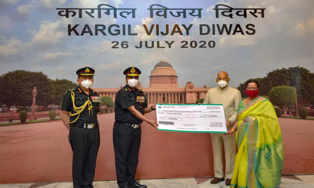 President Ram Nath Kovind donates Rs 20 lakh to Army hospital : ఆర్మీ హాస్పిటల్‌కు రాష్ట్రపతి 21లక్షల విరాళం!