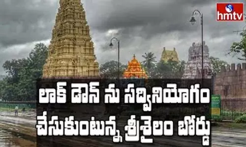 SriSailam Temple Development Programs: లాక్ డౌన్ లో కొత్త పనులు