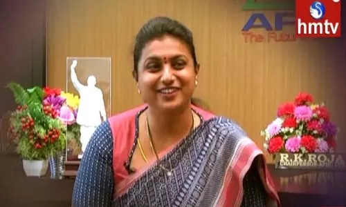 Special Interview with MLA Roja: చంద్రబాబు కొడుక్కి ముందు రాజకీయాలు నేర్పించమనండి..HMTVతో ఎమెల్యే రోజా!