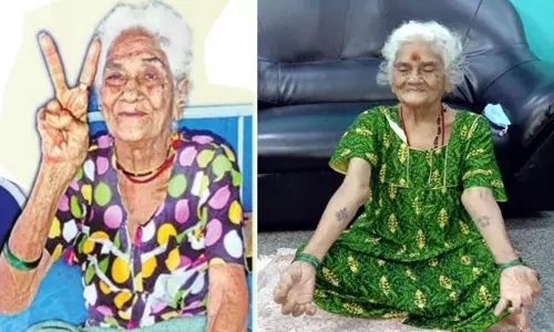 Old Woman Recovers COVID-19 : కరోనాను జయించిన 105 ఏళ్ల బామ్మ.. Old Woman Recovers COVID-19 : కరోనాను జయించిన 105 ఏళ్ల బామ్మ..