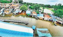 గోదావరి వరదలతో 64 గ్రామాలు ముంపు గోదావరి వరదలతో 64 గ్రామాలు ముంపు