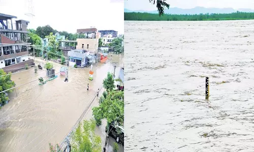మహోగ్రంగా గోదావరి.. వరద ముంపులో గ్రామాలు, నీట మునిగిన పంటలు మహోగ్రంగా గోదావరి.. వరద ముంపులో గ్రామాలు, నీట మునిగిన పంటలు