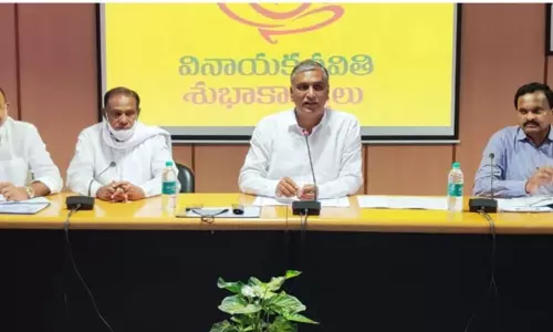 మనోహరాబాద్ రైల్వే లైన్ పనుల్లో శాఖల మధ్య సమన్వయం అవసరం : మంత్రి హరీశ్ రావు