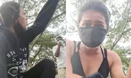 అభ్యంతరకర దుస్తులు ధరించిందంటూ పార్కు‌లో హీరోయిన్‌పై దాడి