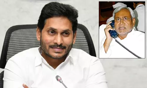 సీఎం వైఎస్‌ జగన్‌కు నితీష్‌ కుమార్‌ ఫోన్‌
