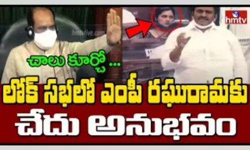 Raghu RamaKrishnam Raju: లోక్ సభలో ఎంపీ రఘురామకు చేదు అనుభవం