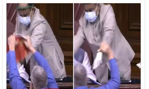 రాజ్యసభ నుంచి 8 మంది ఎంపీల సస్పెన్షన్