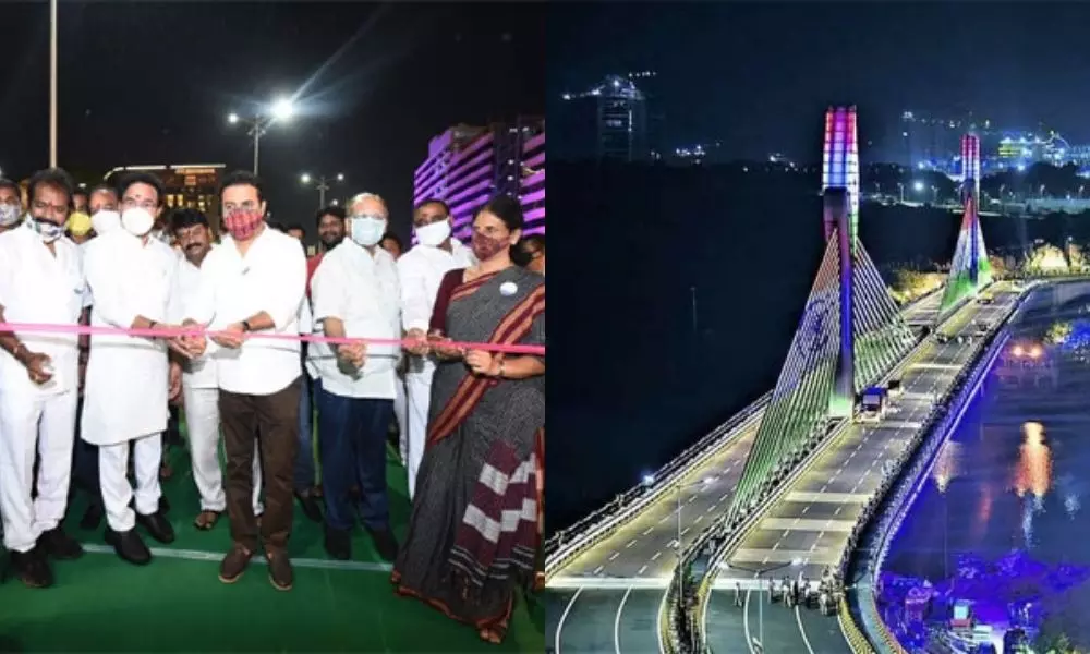 Durgam Cheruvu Cable Bridge: ప్రారంభమైన దుర్గంచెరువు కేబుల్, బ్రిడ్జి...