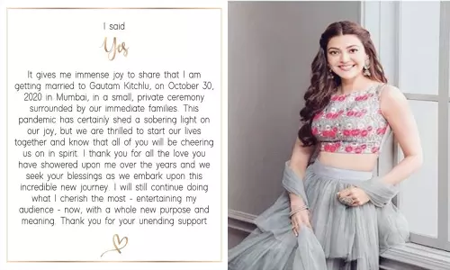 ఆఫీషియల్ : అక్టోబర్ 30 న కాజల్ పెళ్లి!