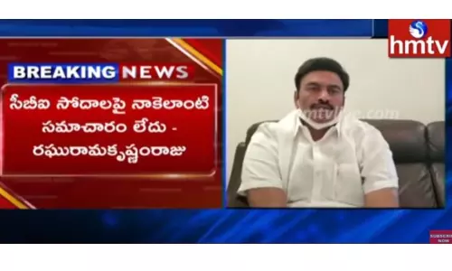 సీబీఐ సోదాల పై నాకెలాంటి సమాచారం లేదు: రఘురామకృష్ణంరాజు-వీడియో