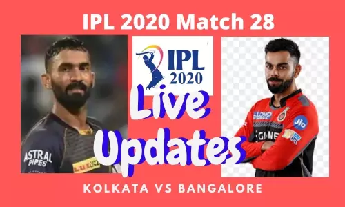 IPL 2020 Match 28 Live Updates and Live score:కోల్‌కతా నైట్ రైడర్స్ తో రాయల్ ఛాలెంజర్స్ బెంగళూరు పోరు..గెలుపెవరిది? లైవ్ అప్ డేట్స్..
