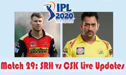 IPL 2020 Match 29 Live Updates and Live score : సన్ రైజర్స్ హైదరాబాద్ తో చెన్నై సూపర్ కింగ్స్ మ్యాచ్ లైవ్ అప్ డేట్స్!