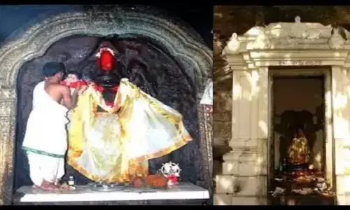 అర్ధచంద్రాకారంలో ఉన్న లక్ష్మీ నరసింహస్వామిక్షేత్రం ఎక్కడుందంటే అర్ధచంద్రాకారంలో ఉన్న లక్ష్మీ నరసింహస్వామిక్షేత్రం ఎక్కడుందంటే