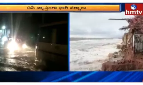 రాష్ట్రమంతా భారీ వర్షాలు-వీడియో