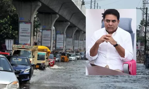 హైదరాబాద్‌ చరిత్రలో రెండో అతిపెద్ద వర్షం : మంత్రి కేటీఆర్‌