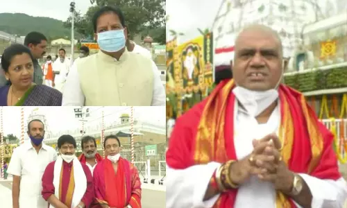 తిరుమల శ్రీవారిని దర్శించుకున్న అవంతి శ్రీనివాస్, కోన రఘుపతి