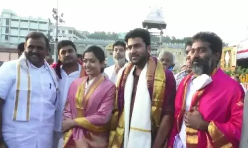 శ్రీవారిని దర్శించుకున్న శర్వానంద్, రష్మిక