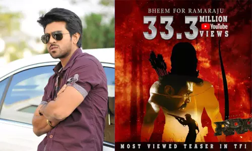 యూట్యూబ్లో కొత్త రికార్డు క్రియేట్ చేసిన చరణ్! యూట్యూబ్లో కొత్త రికార్డు క్రియేట్ చేసిన చరణ్!