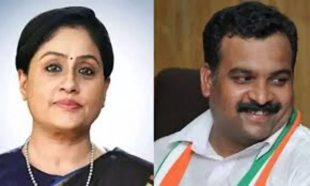 విజయశాంతితో మాణిక్యం ఠాకూర్ భేటీ విజయశాంతితో మాణిక్యం ఠాకూర్ భేటీ