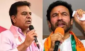 ఒకరిపై ఒకరు విరుచుకపడిన కిషన్ రెడ్డి, కేటీఆర్ ఒకరిపై ఒకరు విరుచుకపడిన కిషన్ రెడ్డి, కేటీఆర్