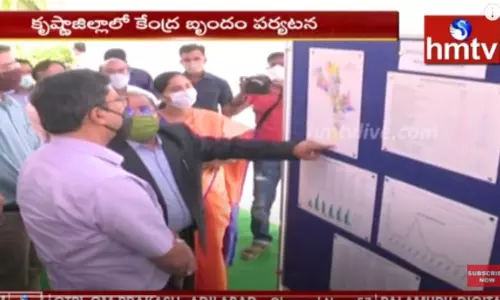 కృష్ణా జిల్లాలో కేంద్ర బృందం పర్యటన-వీడియో