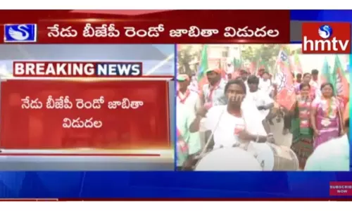 గ్రేటర్ వార్..నేడు బీజేపీ రెండో జాబితా విడుదల-వీడియో గ్రేటర్ వార్..నేడు బీజేపీ రెండో జాబితా విడుదల-వీడియో