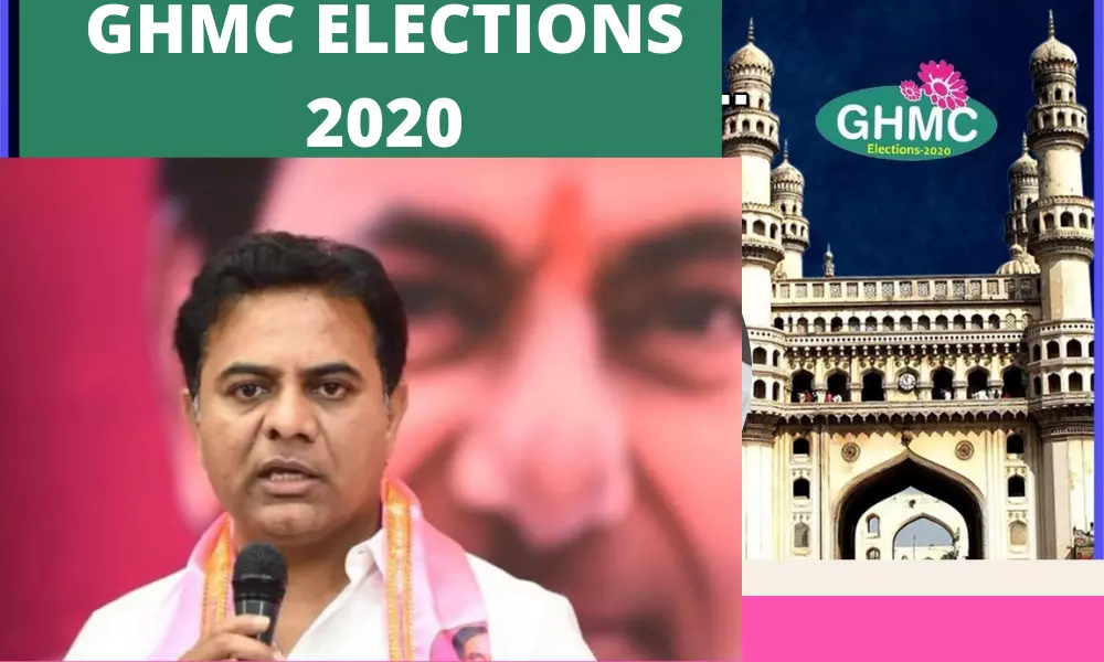 Minister KTR Campaign in GHMC elections 2020