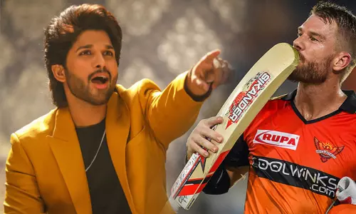 వెల్‌డన్ అల్లు అర్జున్  : బన్నీకి వార్నర్ ప్రశంస!