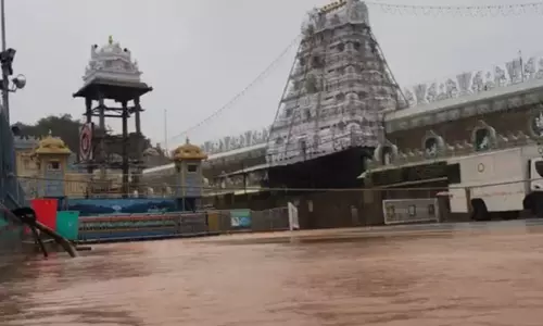Nivar Cyclone in Tirumala: తిరుమలలో భారీ వర్షం