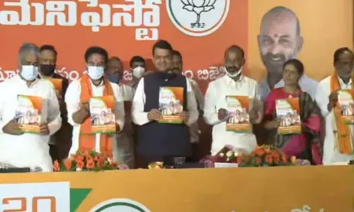 తెలంగాణ బీజేపీ గ్రేటర్ మేనిఫెస్టో విడుదల