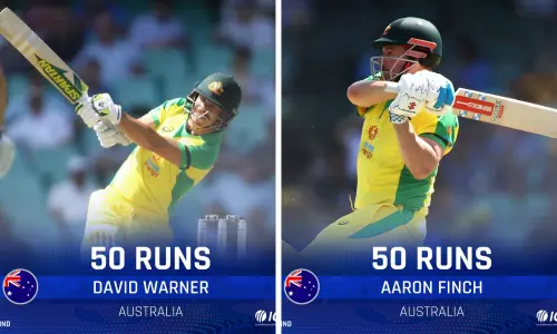 Australia is in good position after 25 overs in Perth one-day against India