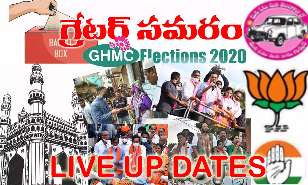 GHMC Elections 2020 Live Updates in Telugu