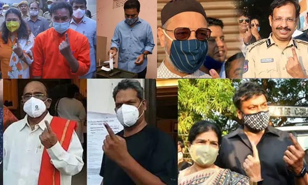 GHMC Elections 2020 celebrities cast their vote in early hours
