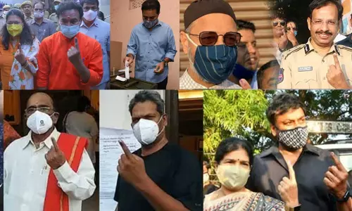 GHMC Elections 2020 celebrities cast their vote in early hours