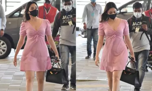 పుట్టినరోజున తమన్నా పింక్ లుక్ అదిరింది!