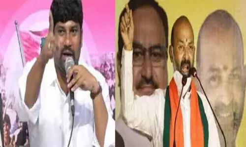 ఇష్టమొచ్చినట్లు మాట్లాడితే తోలు తీస్తామంటూ బండి సంజయ్‌కి బాల్క సుమన్ వార్నింగ్