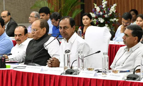 Telangana Chief minister KCR meeting with All districts Collectors Telangana Chief minister KCR meeting with All districts Collectors