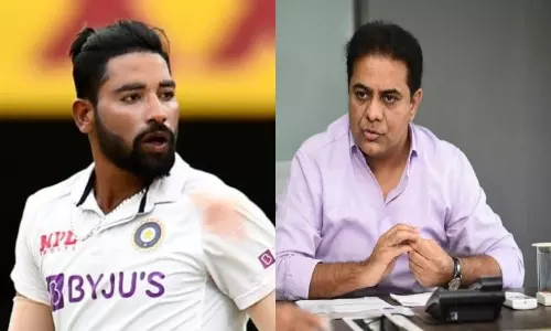 మీ నాన్న కచ్చితంగా గర్విస్తాడు..సిరాజ్ పై కేటీఆర్ ప్రశంసలు మీ నాన్న కచ్చితంగా గర్విస్తాడు..సిరాజ్ పై కేటీఆర్ ప్రశంసలు