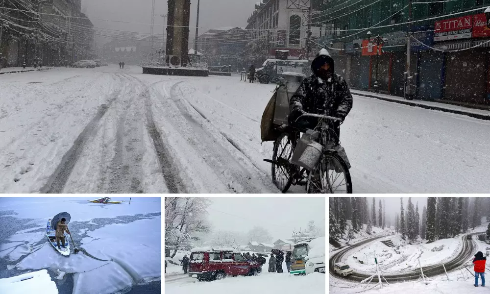 Cold waves hit Kashmir